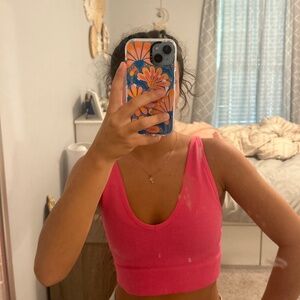 Pink GARAGE tank top